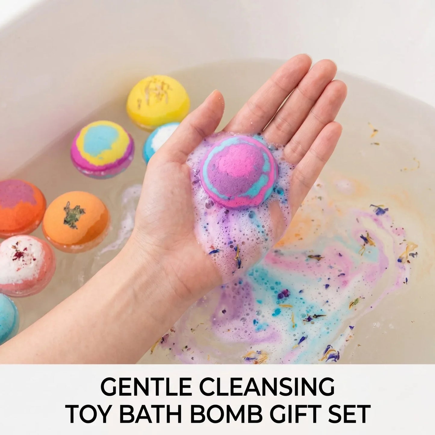 Kids Bath Bombs Gift Set 12 PCS – Surprise Ocean Toys