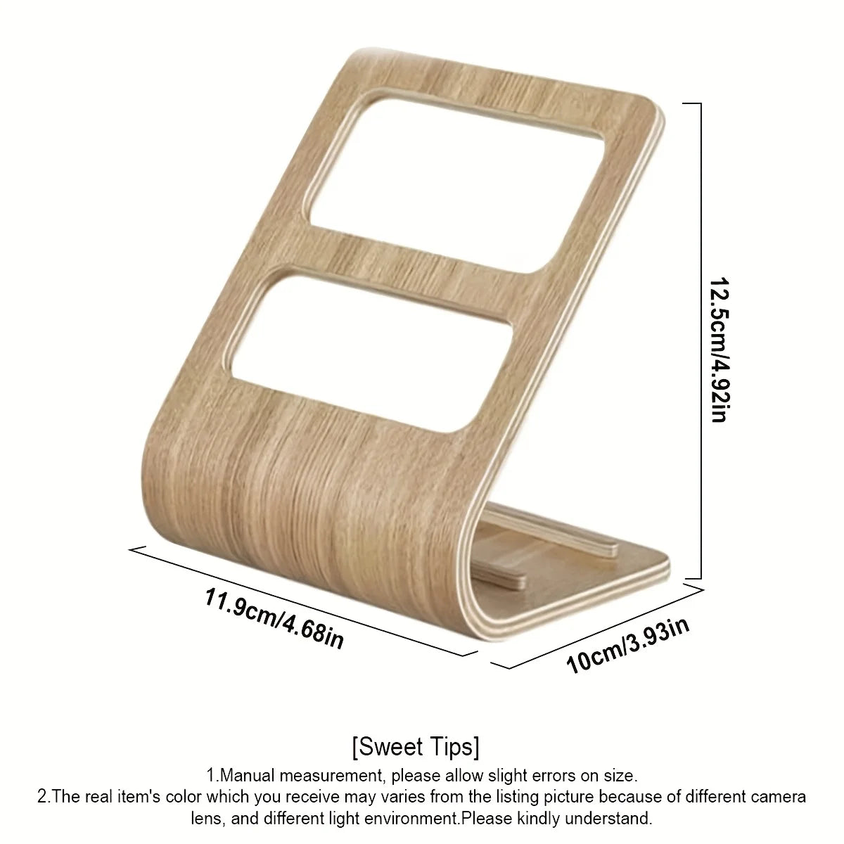 Home Remote Holder, Wooden Remote Control Holder, No Assembly Remote Caddy with 2-Slot Media Organizer for Home Living Room Peaceful Pleasures Health and Wellness