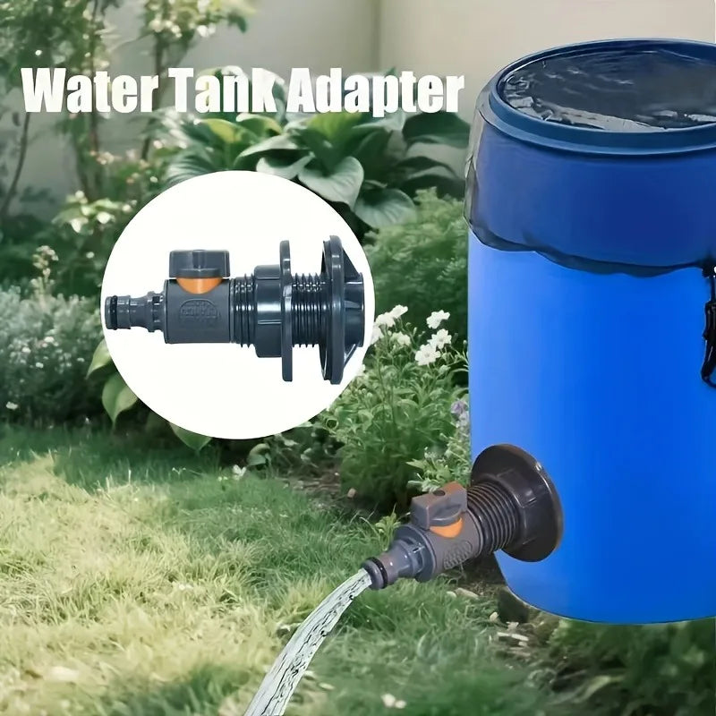 PVC IBC Water Barrel Adapter Durable Tank Valve Quick Installation