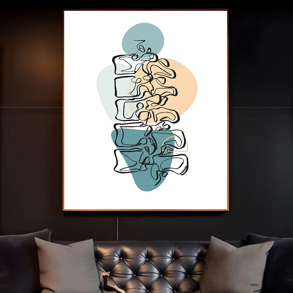 Abstract Medical Anatomy Art Painting Poster HD art sticky wall waterproof home living room bedroom bar aesthetic decoration Peaceful Pleasures Health and Wellness z1 21X30cmNoframe