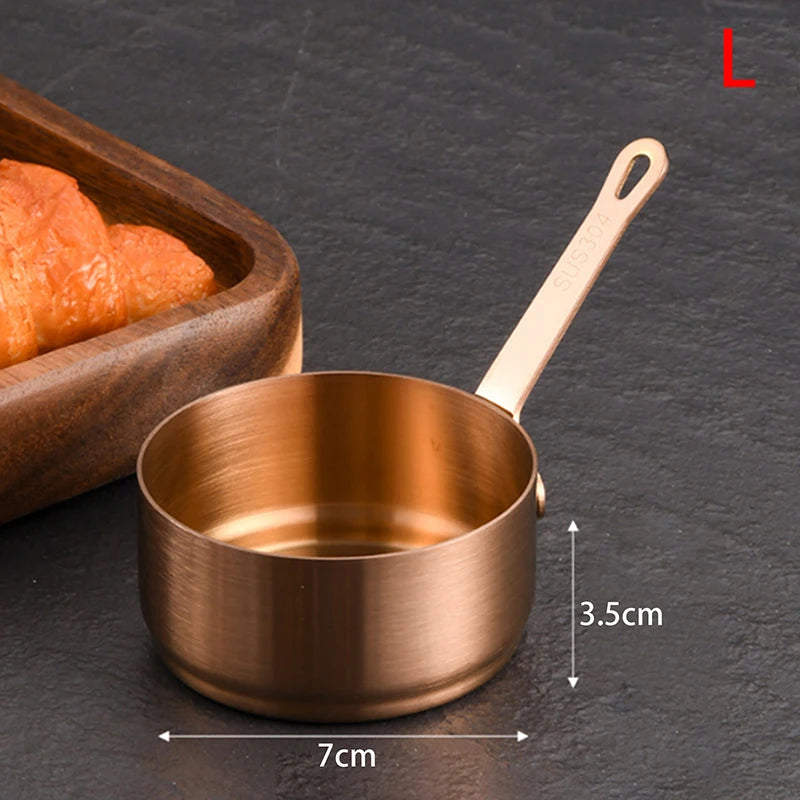 Mini Non-Stick Stainless Steel Sauce Pan with Long Handle
