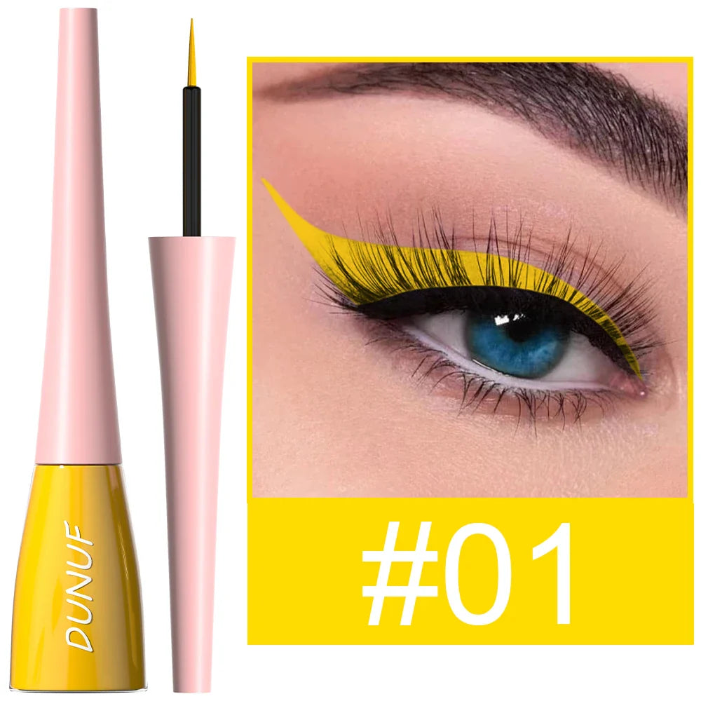 DUNUF Waterproof Liquid Eyeliner – Smudge-Proof, 8+ Colors