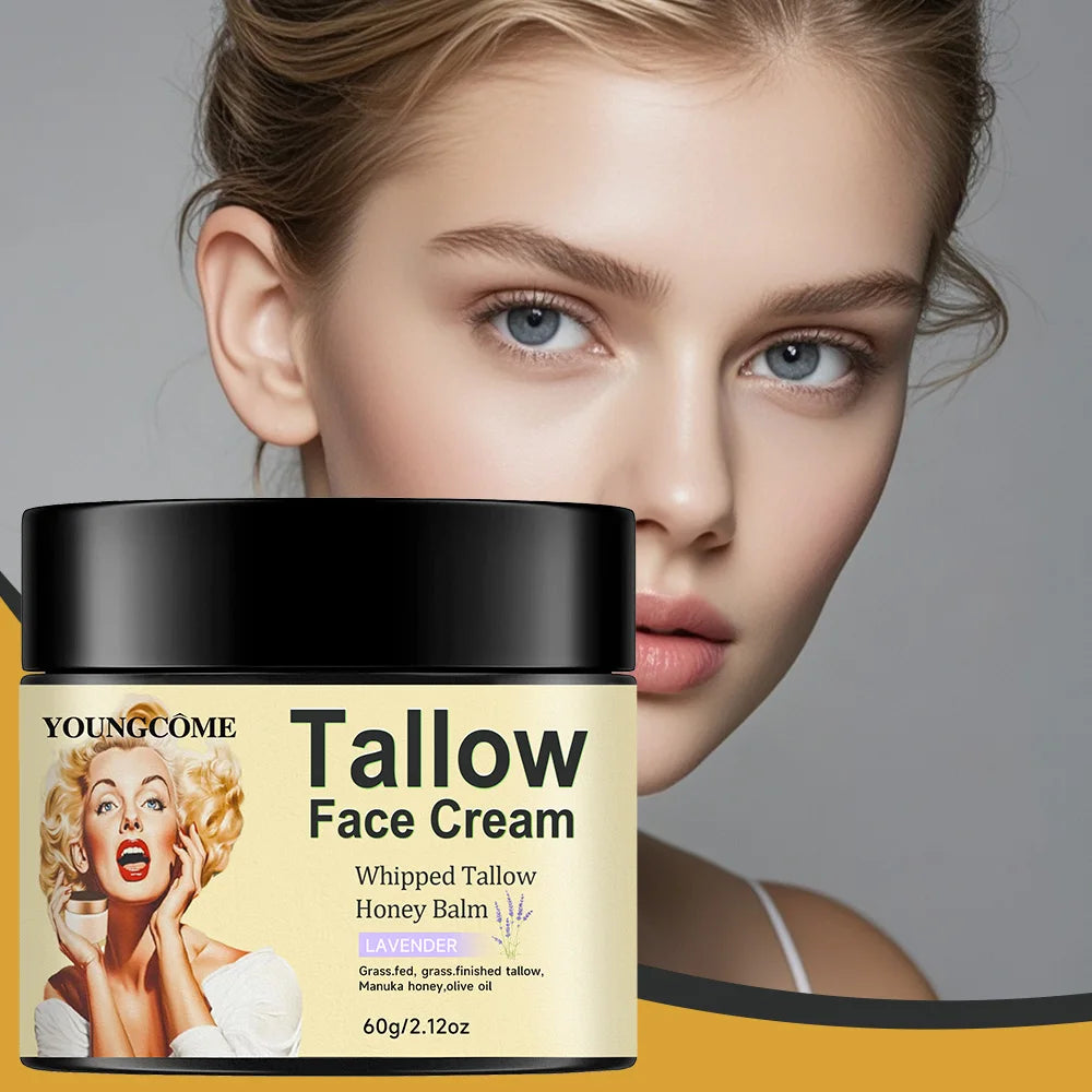 Whipped Vanilla Beef Tallow Moisturizer | Anti-Aging & Brightening Tallow Face Cream Peaceful Pleasures Health and Wellness