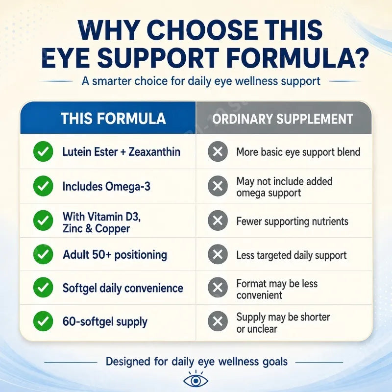 Lutein Ester Softgels 50+ | Zeaxanthin Omega-3 Vitamin D3 60ct