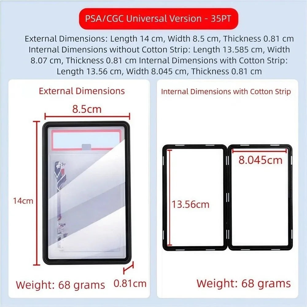 PSA/CGC Graded Card Case | Magnetic UV Glass Display Stand
