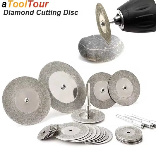 Diamond Cutting Disc Wheels Rotary Tool Circular Saw Blade for Dremel Mini Drill Mandrel Cutoff Wood Stone Plastic Glass Tile Peaceful Pleasures Health and Wellness