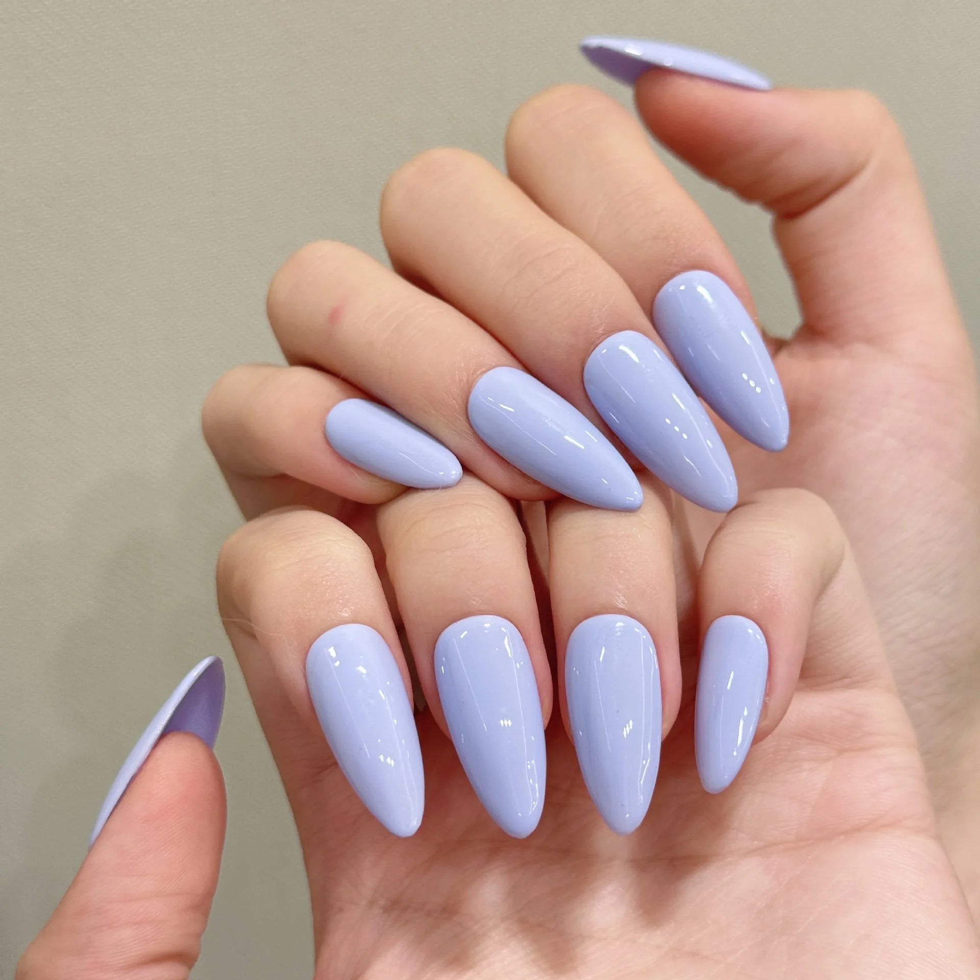 10pcs Handmade Pure Color Press on Nails Summer Purple Color False Toenails Wearable Full Cover Korean False Toe Nail Patches Peaceful Pleasures Health and Wellness
