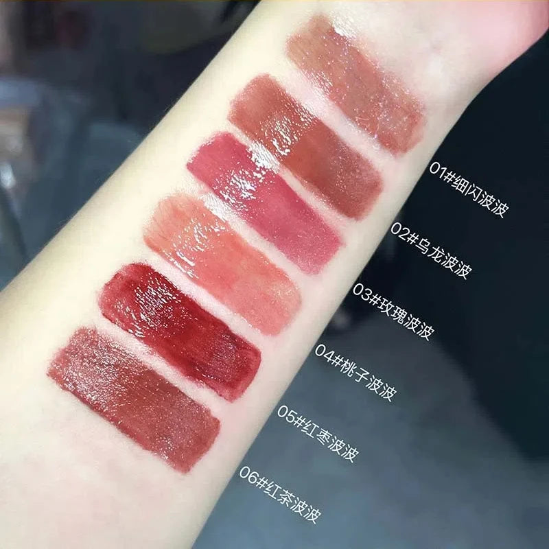 Mirror Jelly Lip Gloss 6 Colors – Glossy, Waterproof Lip Tint
