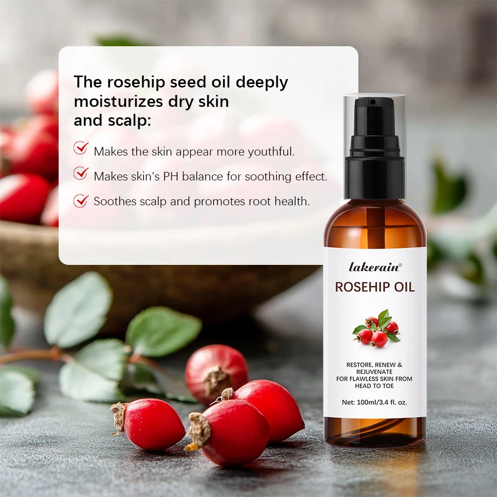 Organic Rosehip Oil 30ml – Anti-Aging Scar & Face Moisturizer Rosehip Face Oil Peaceful Pleasures Health and Wellness