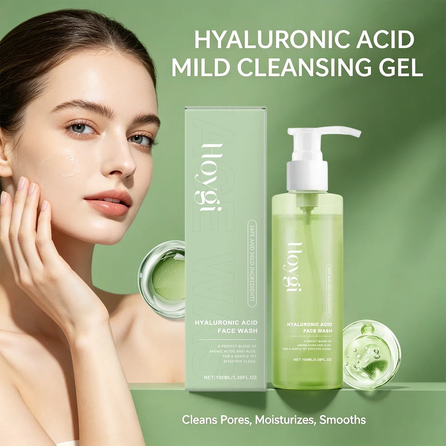Hyaluronic Acid Face Wash – Pore Purifying Daily Cleanser