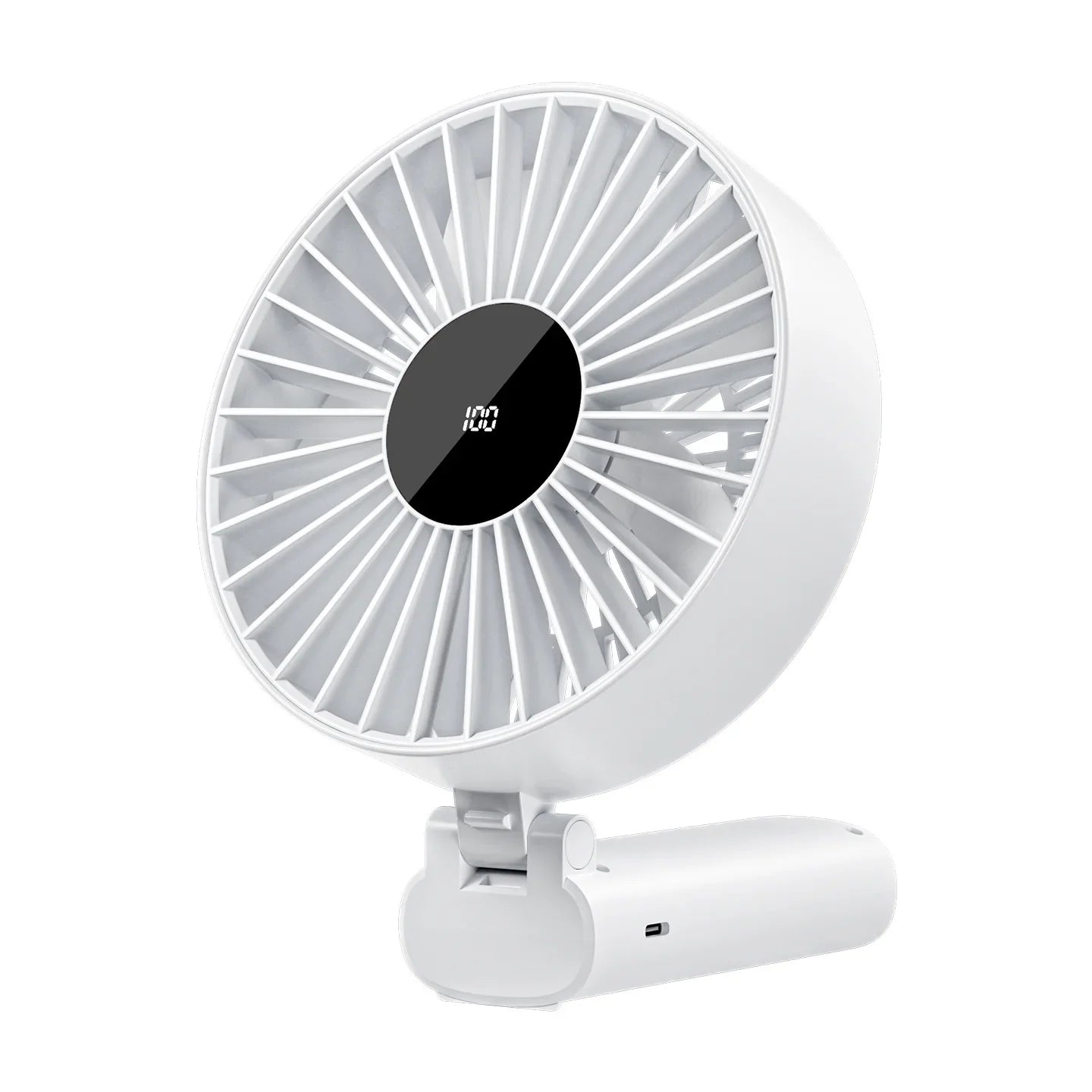 3-in-1 Portable USB Fan – Handheld, Neck & Desktop, 4000mAh