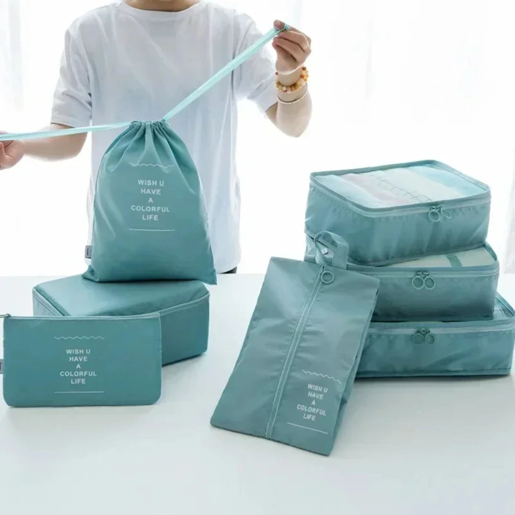 7-Piece Packing Cubes Set | Travel Luggage Organizer Bags