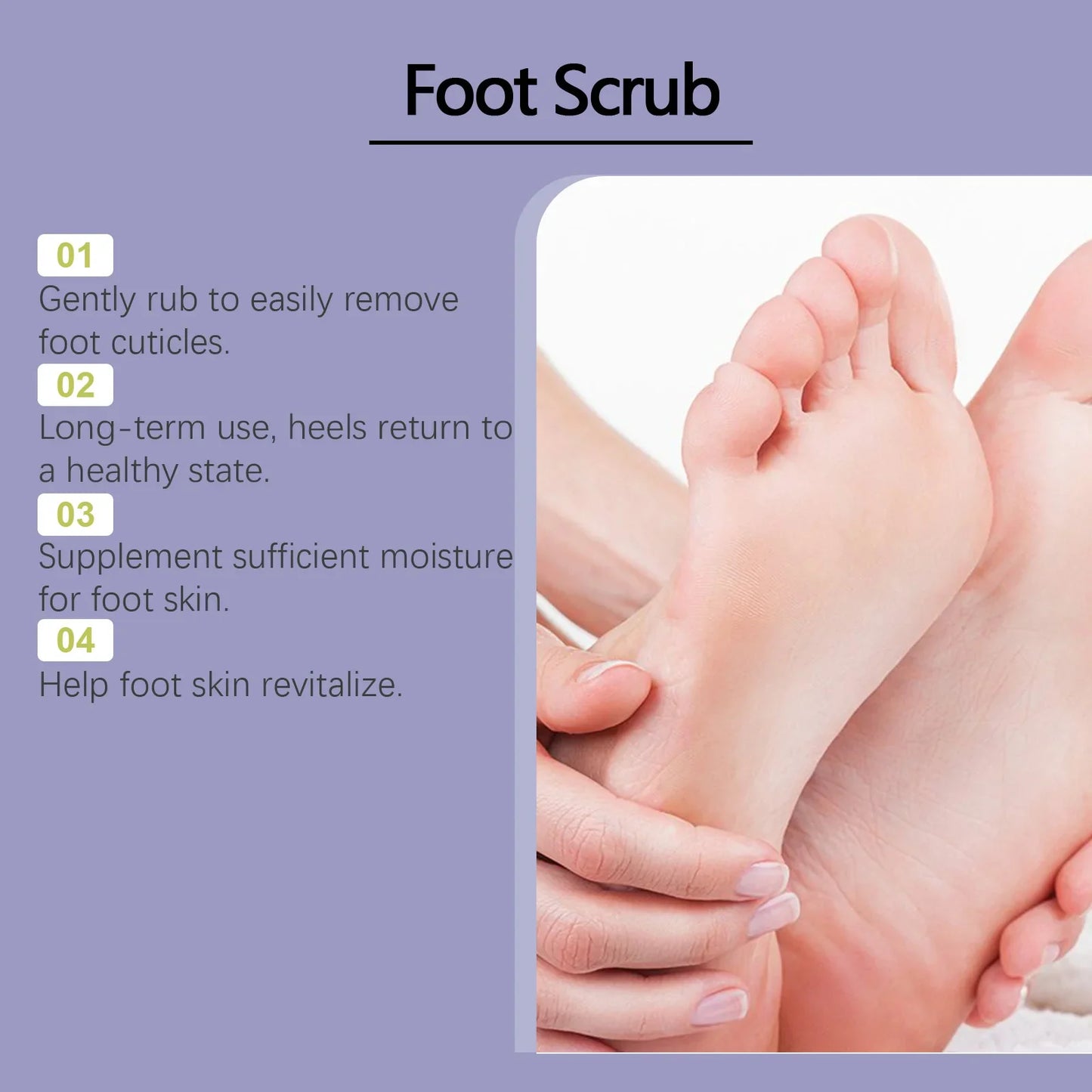 Bamboo Charcoal Sea Salt Exfoliating Foot Scrub – 120ml