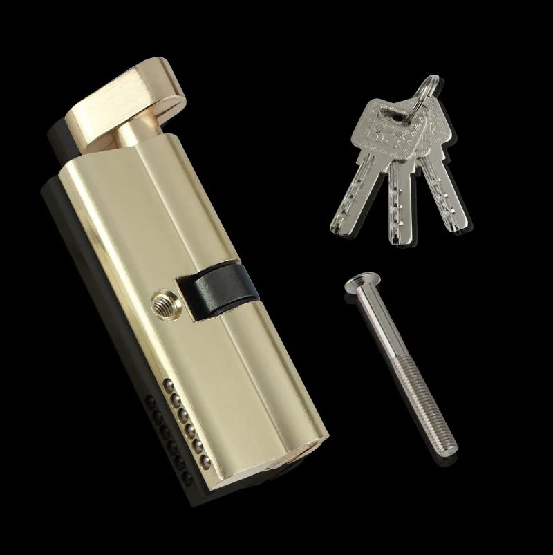 Euro Cylinder Barrel Door Lock | Key & Thumb Turn 70mm