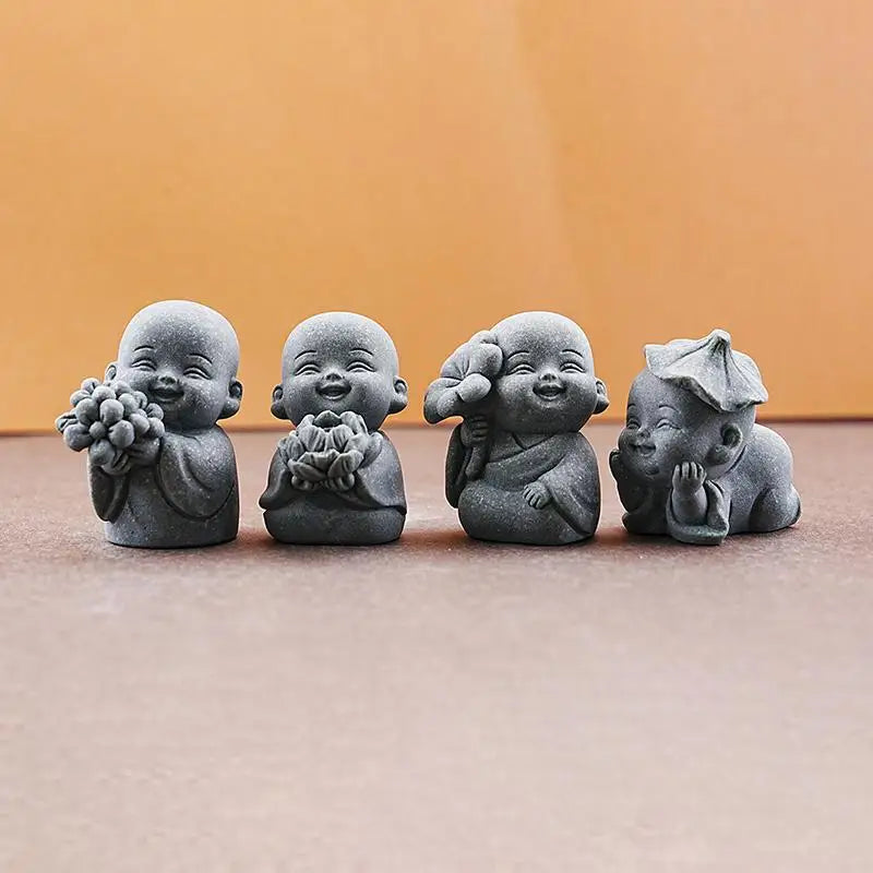 Zen Monk Statues | Resin Figurines for Meditation & Home Decor