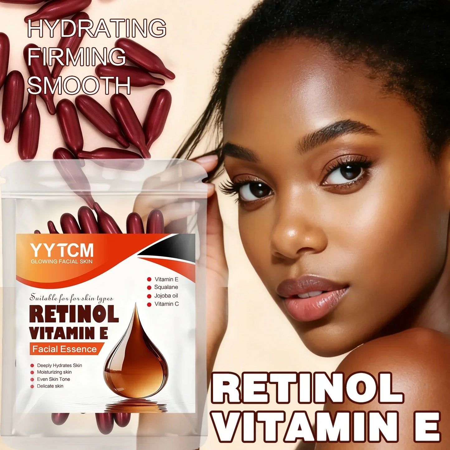 Retinol & Vitamin E Capsule Serum – Brighten & Firm Skin