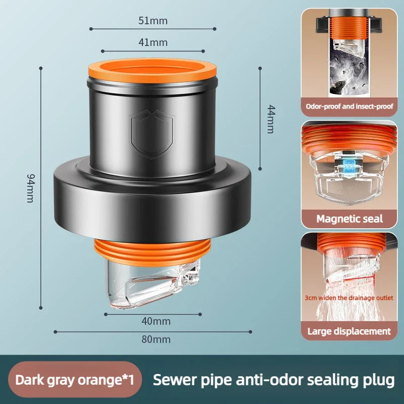 Copper Floor Drain Check Valve – Anti-Odor Sealing Plug
