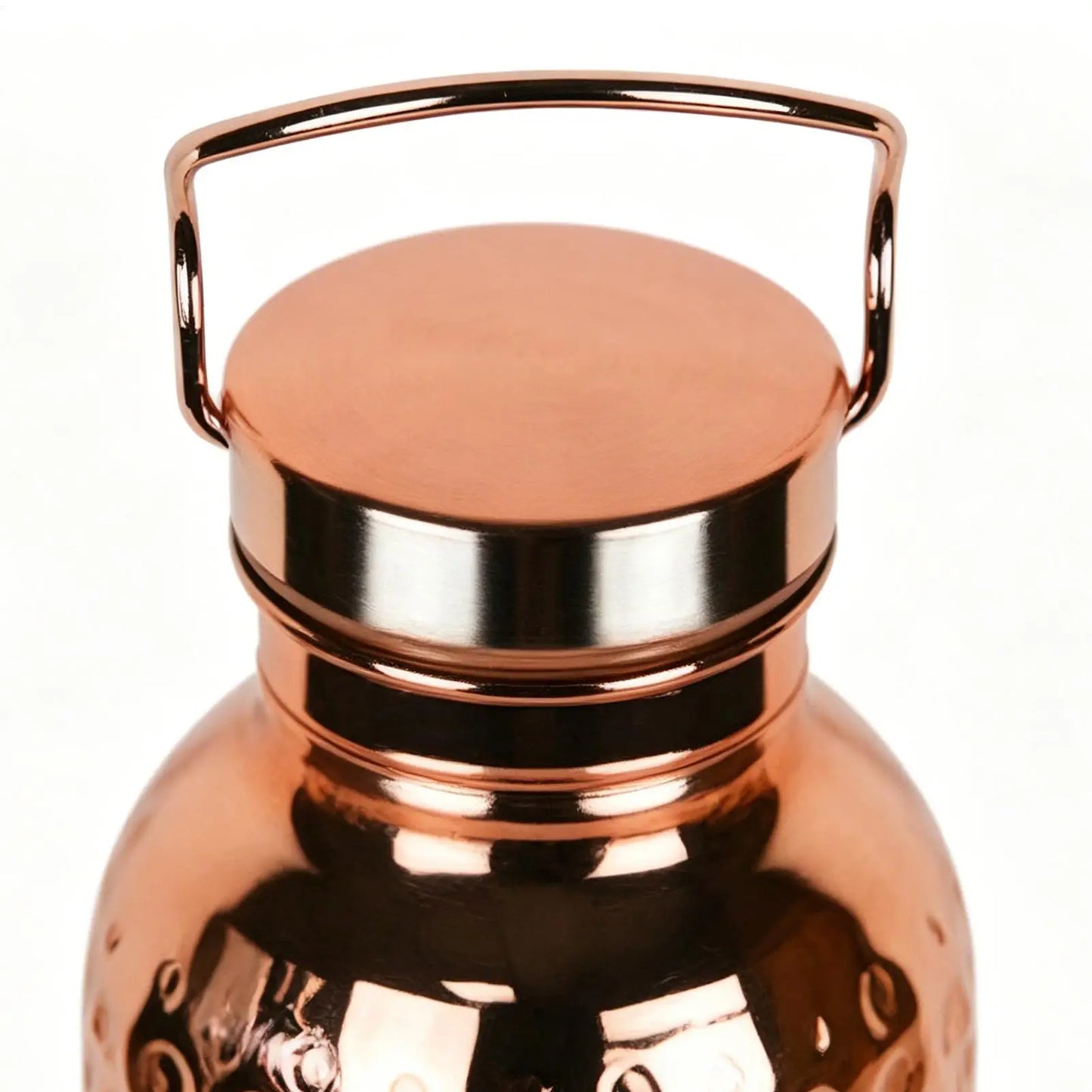 800ML Copper-Plated Stainless Steel Water Bottle | Hammer Pattern