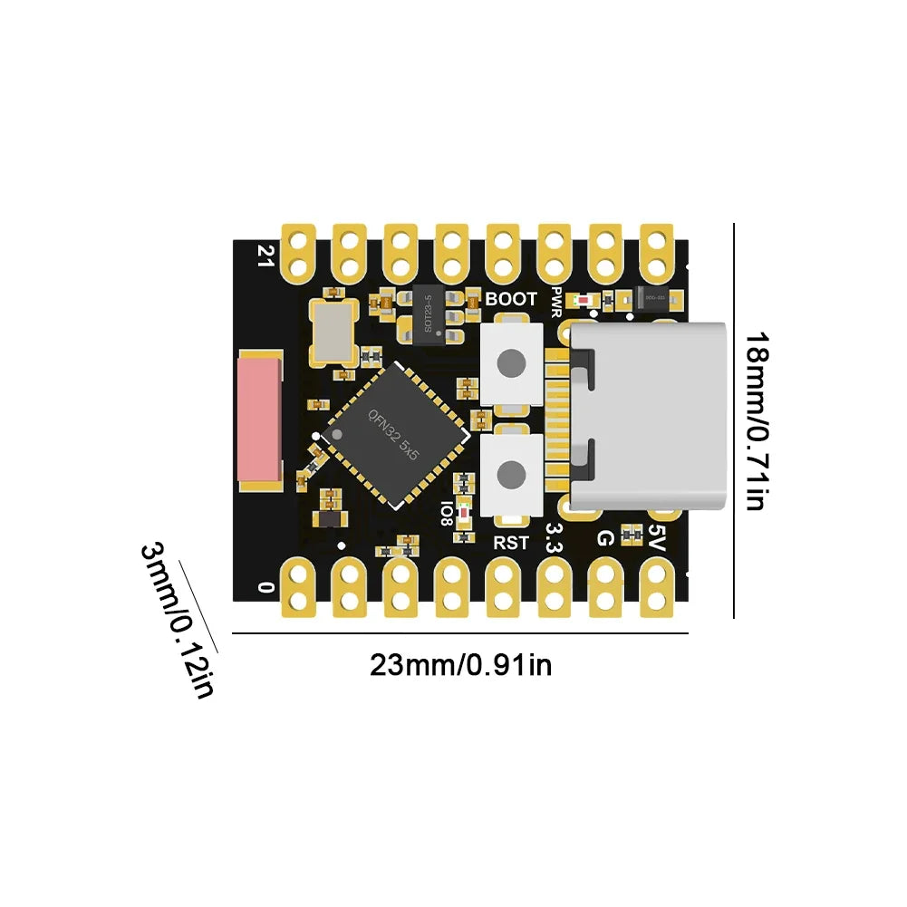 1-20PCS ESP32-C3 Development Board 3.3-6V Power Low Power ESP32 Super Mini Wireless Development Board WiFi Bluetooth For Arduino Peaceful Pleasures Health and Wellness
