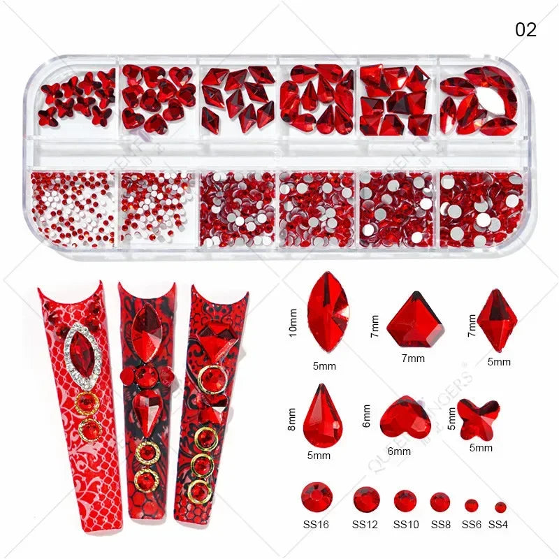 Pearl Rhinestone Nail Gems & Caviar Beads ~500pcs | Nail Art