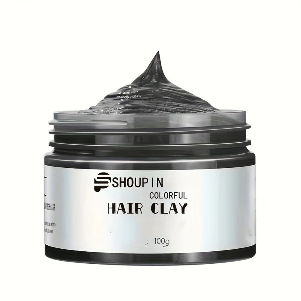 Hair Color Dye Wax Cream | Temporary Color for Halloween, Cosplay, Carnival & Daily Styling Peaceful Pleasures Health and Wellness Black China Mainland