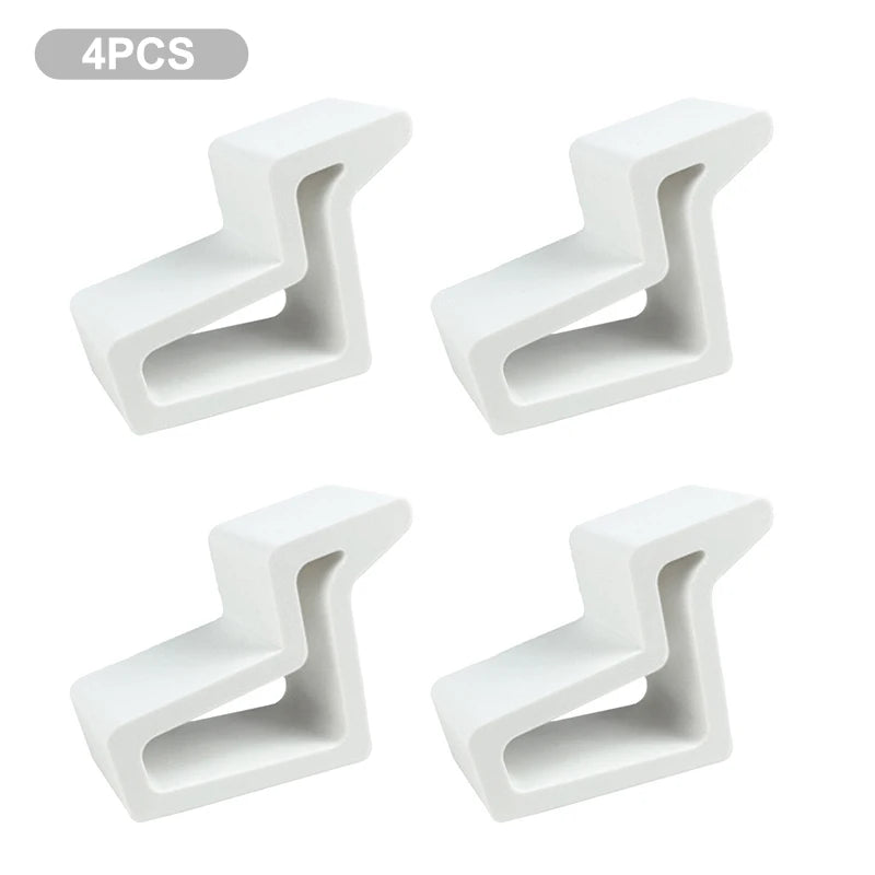Sliding Window Stoppers No-Drill Track Clip Door Clamps 1/2/4pcs