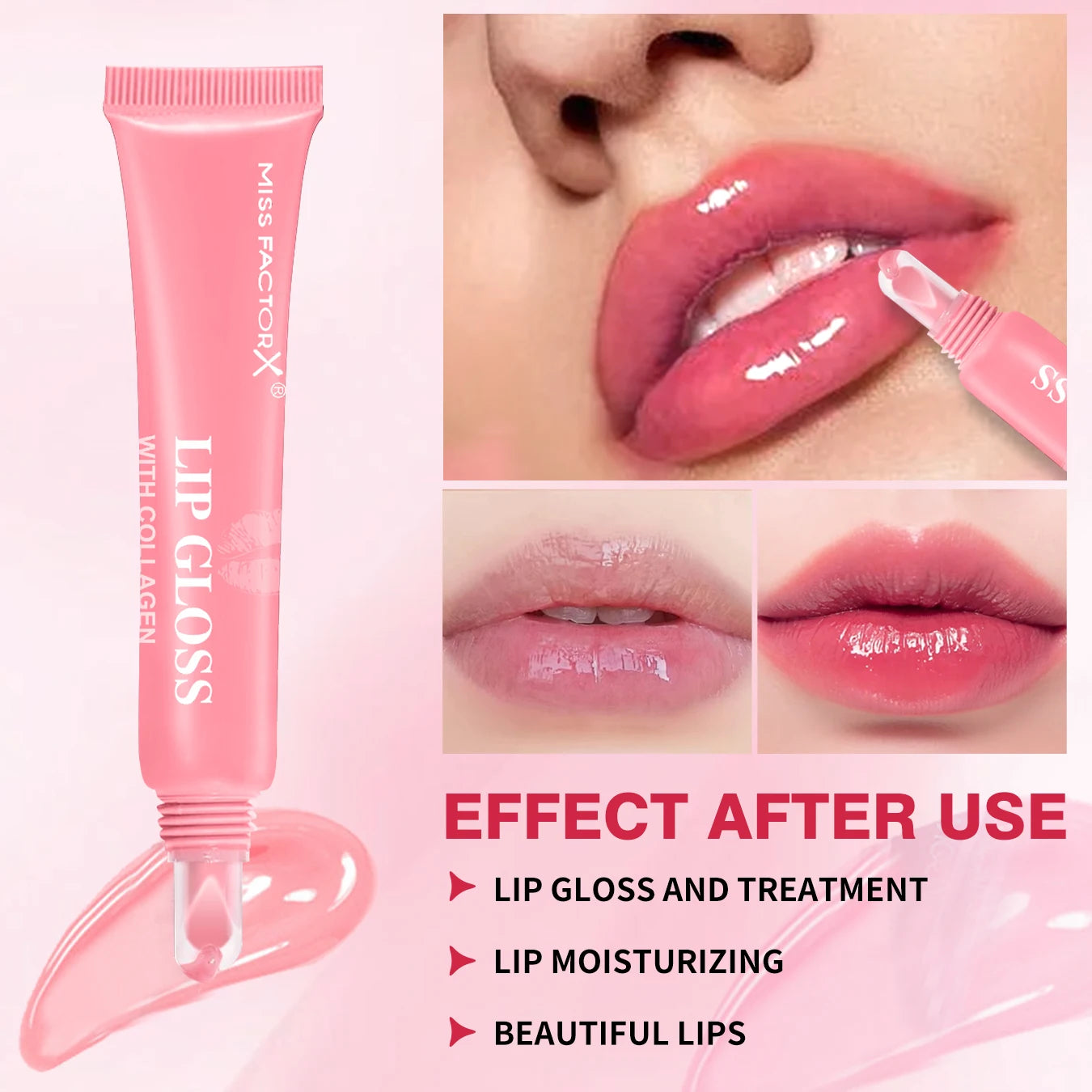 6pcs/box 6-color lip gloss set Unique gift set Long-lasting moisturizing Glossy lip color Valentine’s Day gift Thanksgiving gift Peaceful Pleasures Health and Wellness