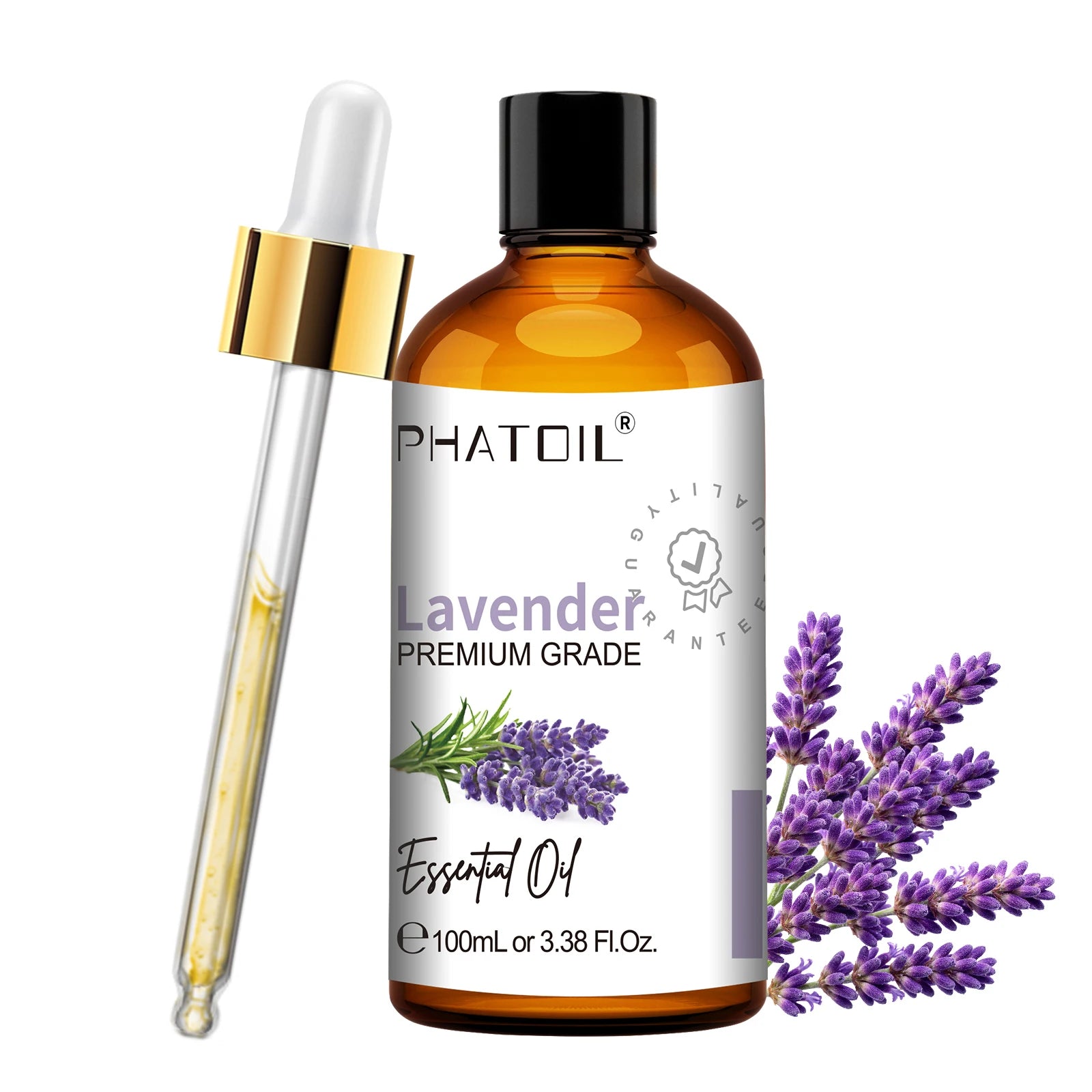 PHATOIL 100ml Pure Essential Oil For Diffuser,Candle Making-Lavender Sandalwood Eucalyptus Peppermint Cinnamon Vanilla Oils Peaceful Pleasures Health and Wellness