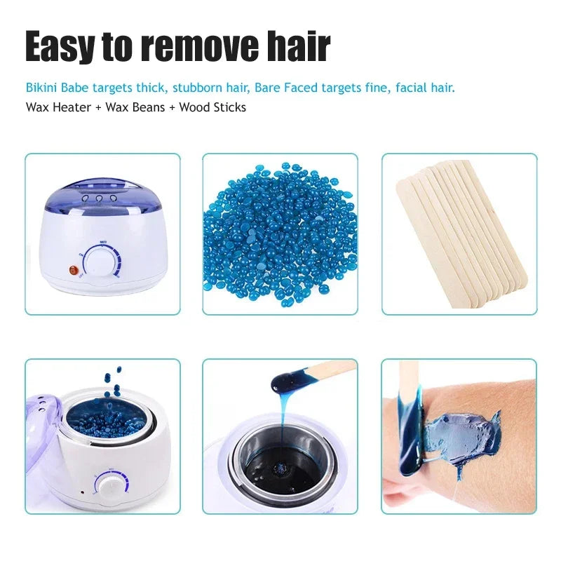 2026 New Arrival！500ML Hard Wax Melter Wax Heater with Digital Display Hair Removal Depilatory Warmer Or 50g/200g Wax Beans Peaceful Pleasures Health and Wellness