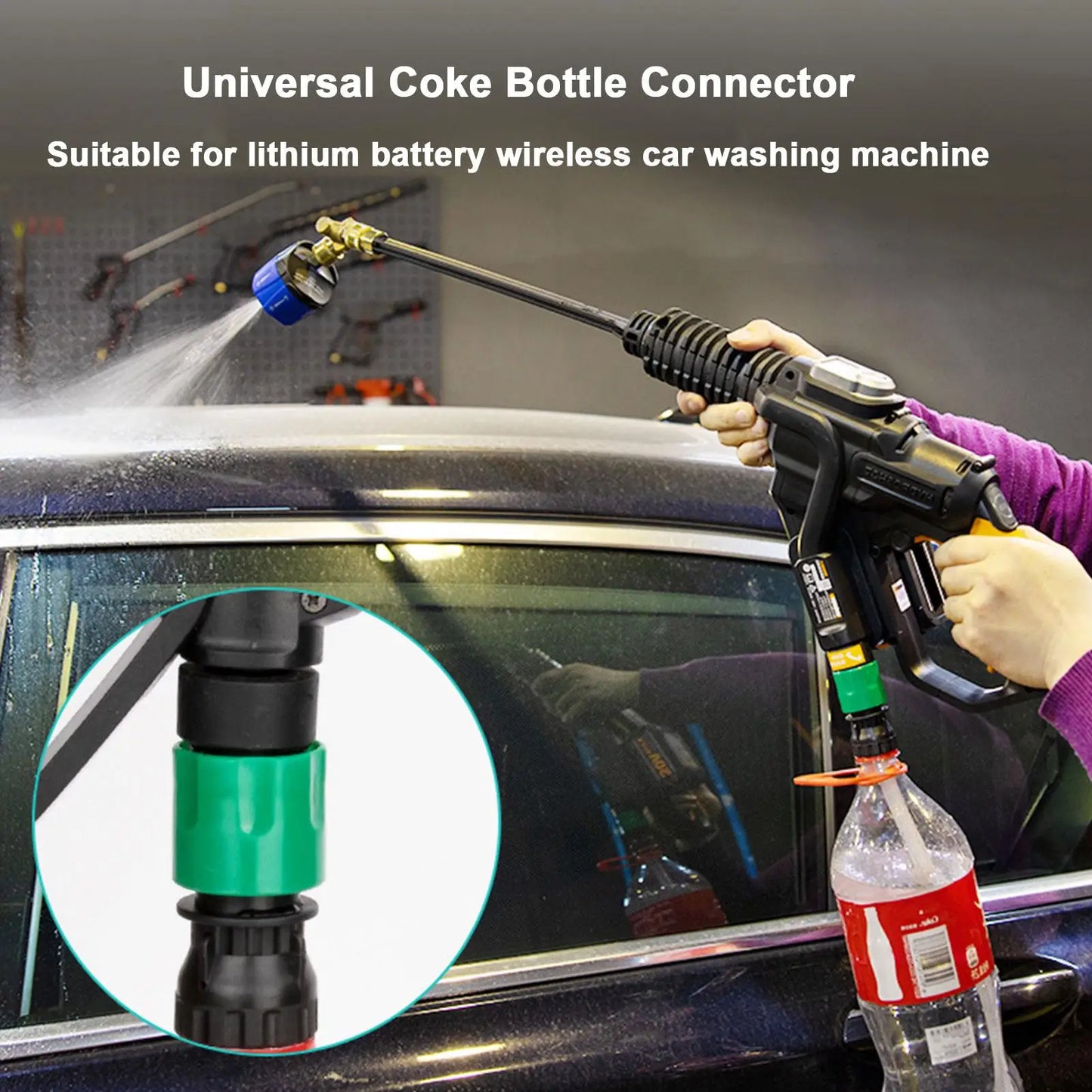 DIY Pressure Washer Hose Adapter Converts Soda Bottle to Water Tank Extension Hose for Cordless Outdoor Washer Peaceful Pleasures Health and Wellness