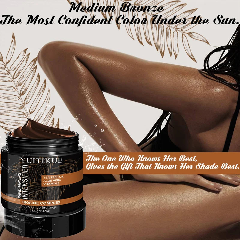 YUITIKUE Rapid Self-Tanning Cream – No Sun Bronze Glow 80g Self-Tanning Cream Peaceful Pleasures Health and Wellness