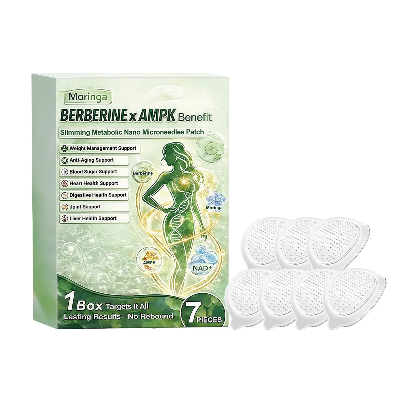Moringa Microneedle Body Care Patch – Breathable, 7 Pcs
