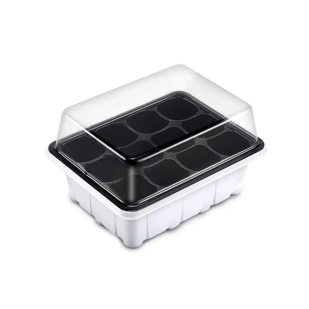 12-Cell Seedling Tray with Cover – Portable Germination Box