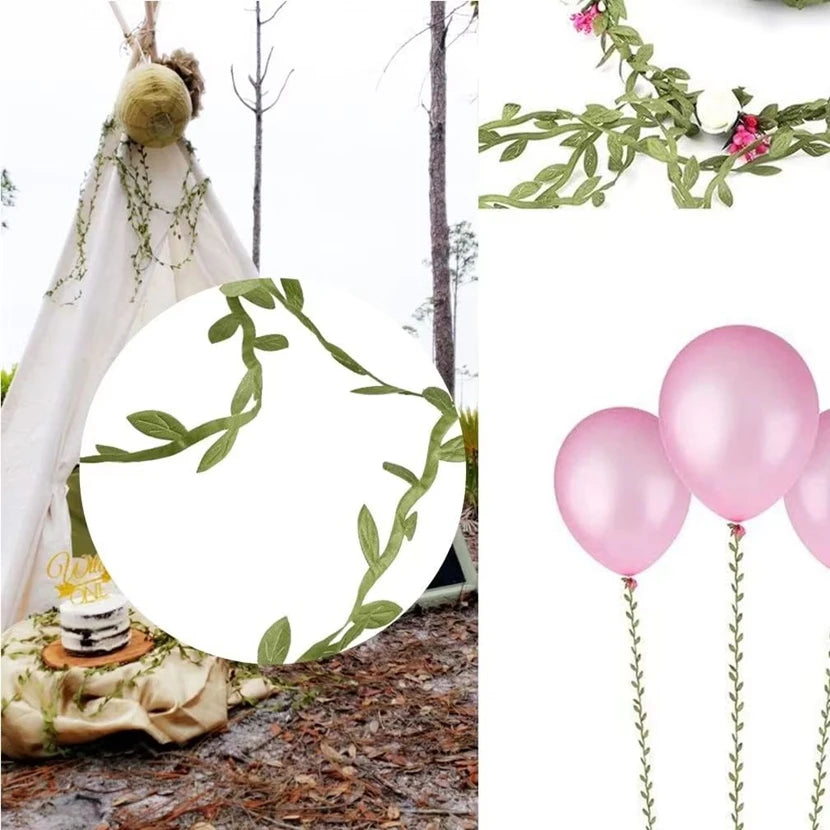 Artificial Leaf Vine Garland 10/20M | Wedding & Garden Decor