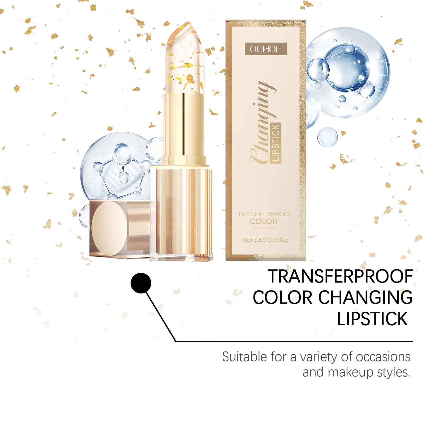 Ouhoe Color Changing Lip Balm – Moisturizing & Transferproof