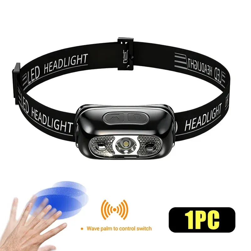 KDULIT 5 LED Rechargeable Headlamp | 18650 Battery & Waterproof