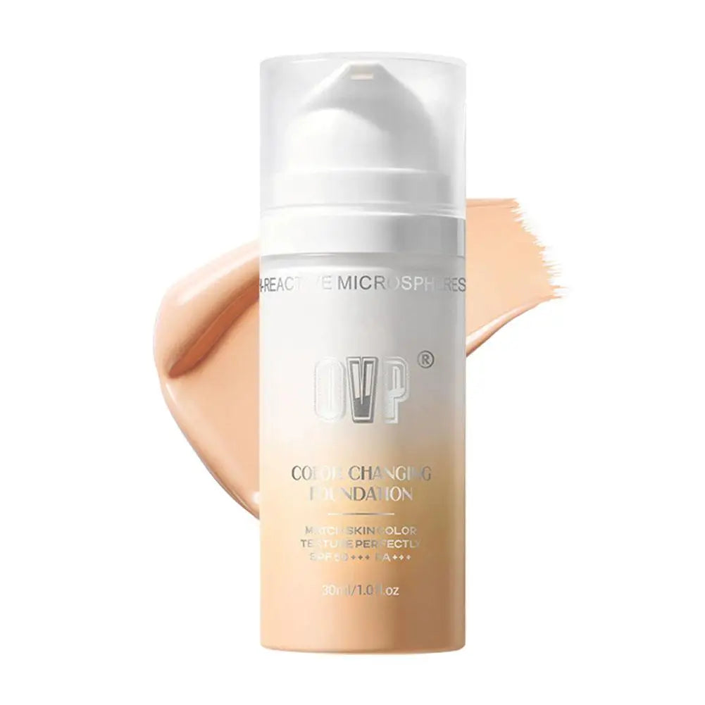 Color-Changing Sunscreen Foundation, Skin Tone Matching, All-Day Long-Lasting Wear, Perfect Base Foundation Makeup Peaceful Pleasures Health and Wellness 03 Medium Dark