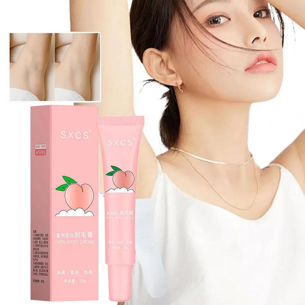 Hair Removal Cream Fast Painless Hair Growth Inhibitor Arm Armpit Legs Intimate Areas Peach Fuzz Remover For Men Woman Peaceful Pleasures Health and Wellness