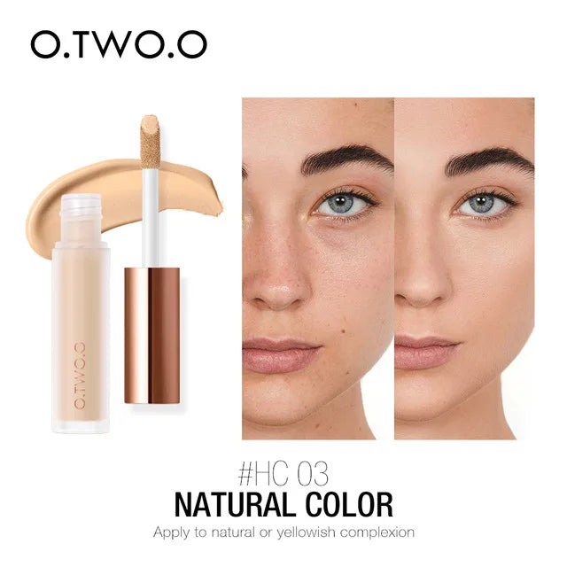 O.TWO.O Full Coverage Liquid Concealer – Waterproof & Brightening