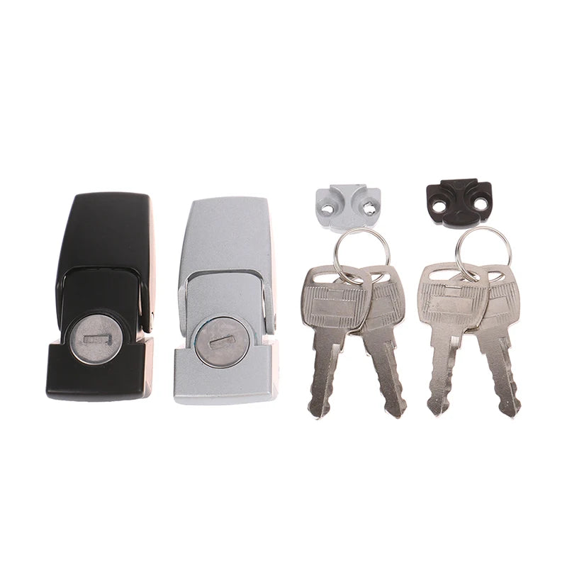 High Quality Cabinet Black Coated Metal Hasp Latch DK604 Security Toggle Lock With Two Keys Peaceful Pleasures Health and Wellness
