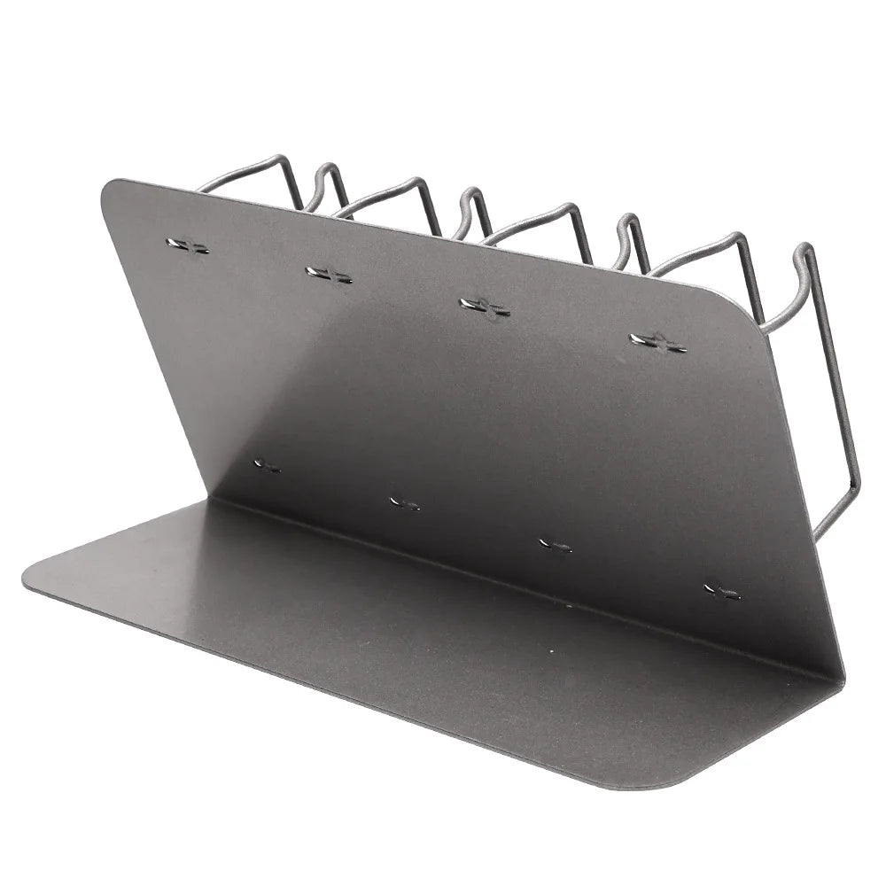 Electric Clipper Storage Rack 4 Card Slots Durable Stand Stainless Steel Holder beauty Salon Home Use Hairdressing Stylist Tools Peaceful Pleasures Health and Wellness