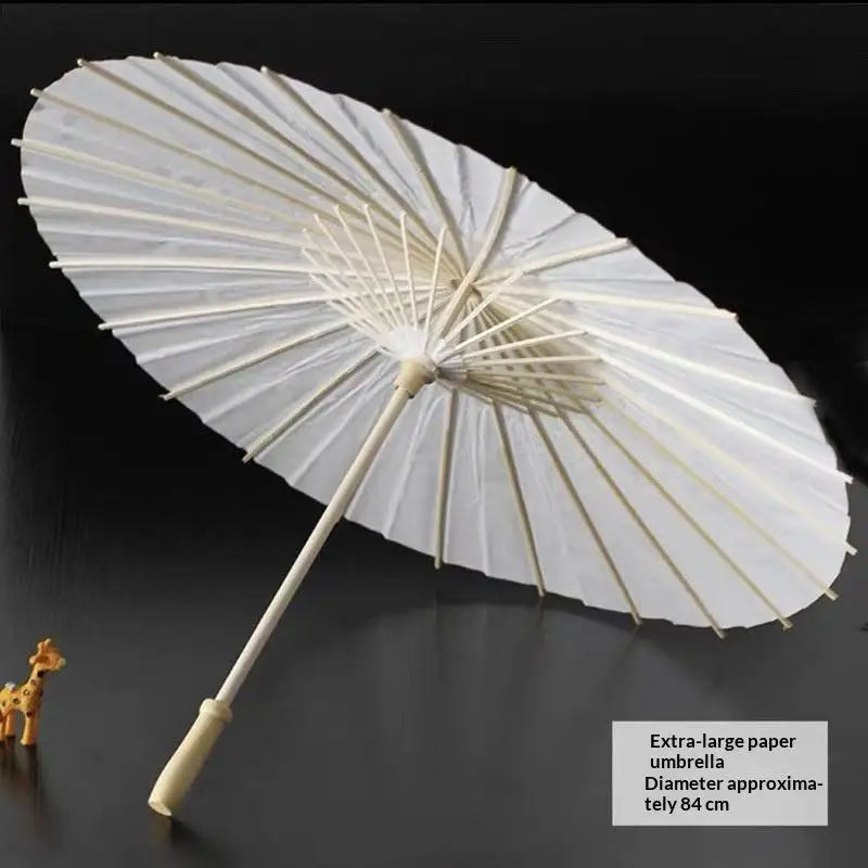 Blank DIY Oil Paper Umbrella – Art, Craft & Photo Prop 20–84cm