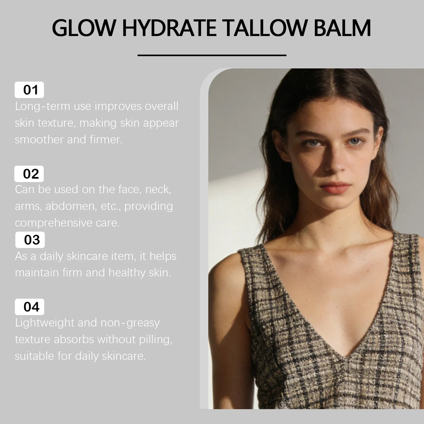 GHK-Cu Tallow Balm Face & Body Cream – Hydrating & Firming
