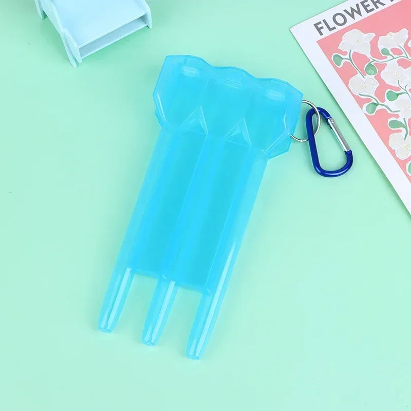 Portable Transparent Dart Box Case | Universal ABS Dart Holder Dart Storage Case Peaceful Pleasures Health and Wellness Blue