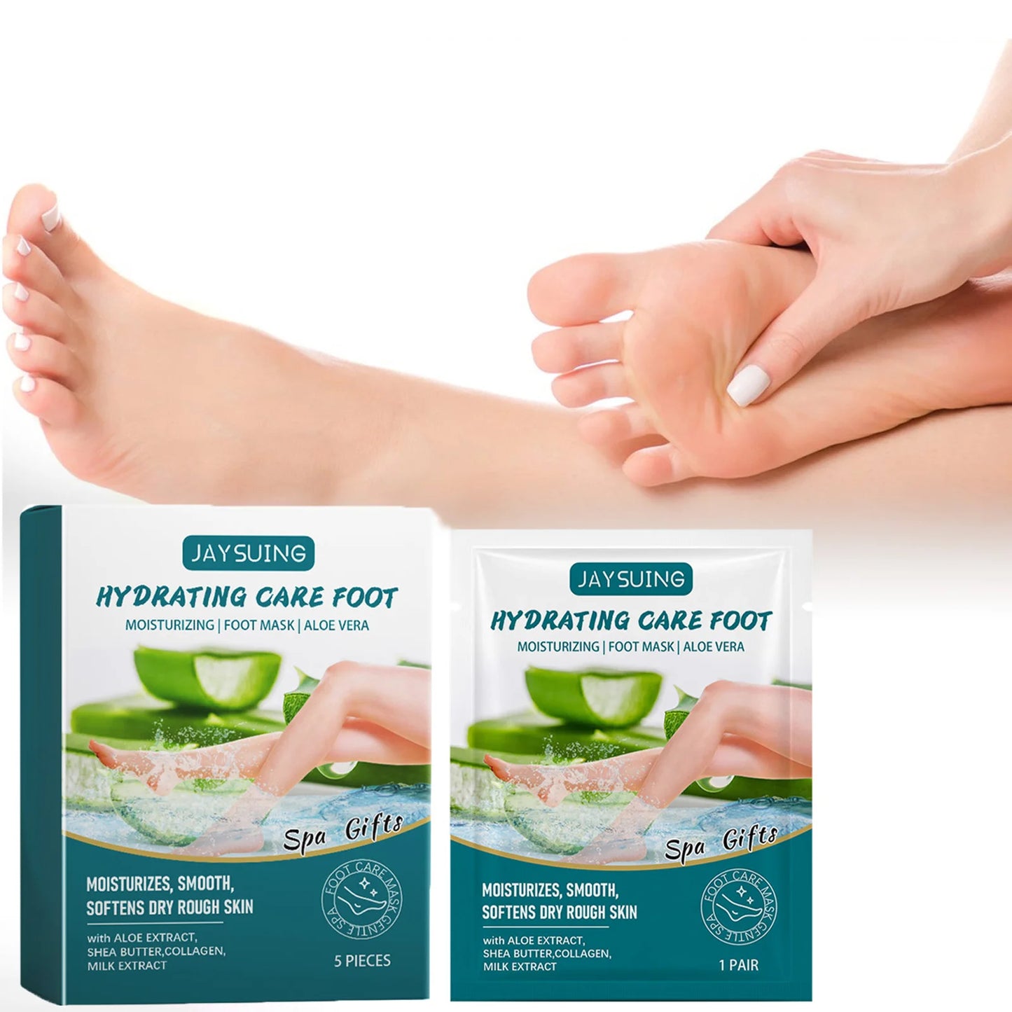 Aloe Vera Exfoliating Foot Mask – Dead Skin & Callus Remover