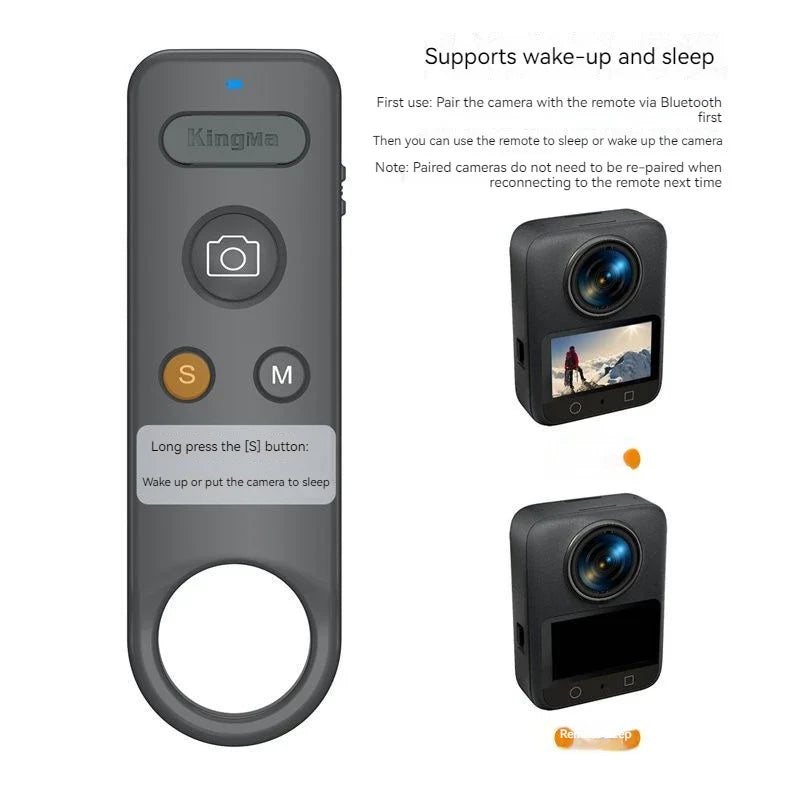 Bluetooth Remote for DJI Osmo Action 4/5 Pro/6 | 10m Range