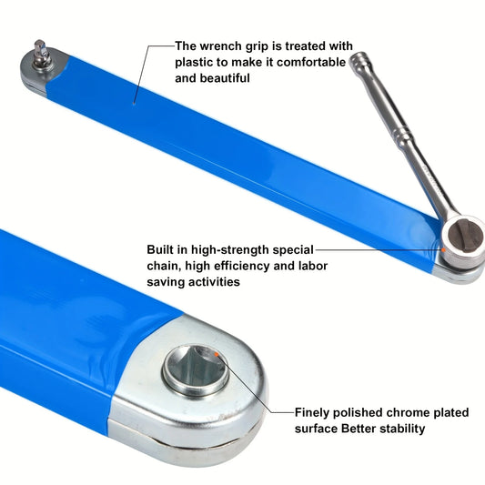 Multifunctional Telescopic Ratchet Wrench Universal Square Drive Peaceful Pleasures Health and Wellness