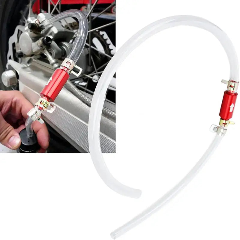 Motorcycle Brake Bleeder Hose Hydraulic Brake Fluid Air Bleed Drain Tools Motorbike Oil Pipe Maintenance Repair Accessories Peaceful Pleasures Health and Wellness