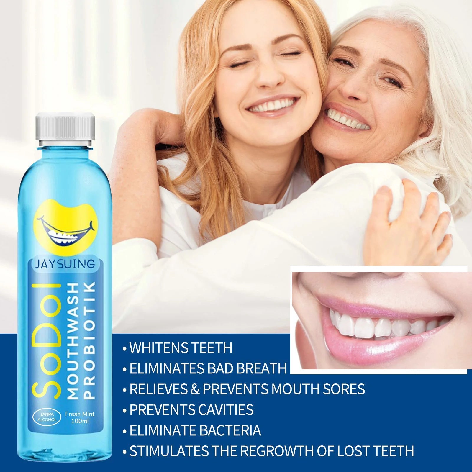 Mint Mouthwash Instant Fresh Breath Deep Cleaning Reduce Bad Breath Prevent Gum Health Improving Dry Mouth Oral Care Mouthwash Peaceful Pleasures Health and Wellness