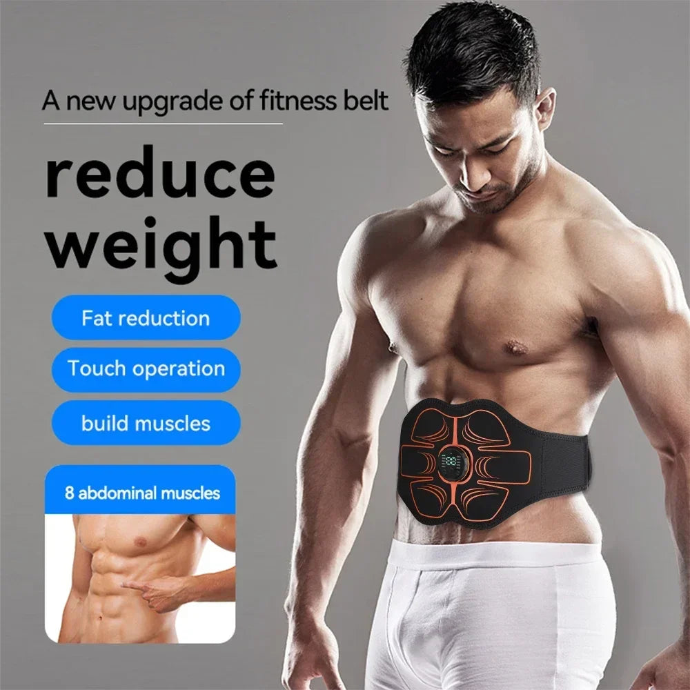 Hailicare EMS Abs Toning Belt – 10 Modes, LCD, Rechargeable